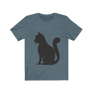 Cat Silhouette Short Sleeve T-Shirt (Unisex)