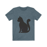 Cat Silhouette Short Sleeve T-Shirt (Unisex)