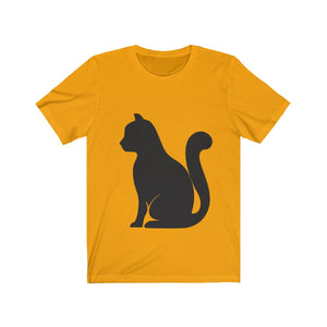 Cat Silhouette Short Sleeve T-Shirt (Unisex)