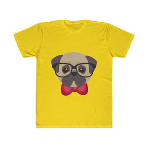 Brainy Dog with Glasses and Mustache T-Shirt (Unisex)