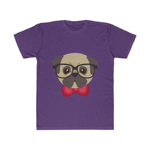 Brainy Dog with Glasses and Mustache T-Shirt (Unisex)