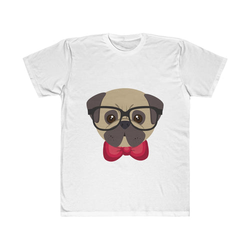 Brainy Dog with Glasses and Mustache T-Shirt (Unisex)