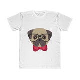 Brainy Dog with Glasses and Mustache T-Shirt (Unisex)