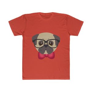 Brainy Dog with Glasses and Mustache T-Shirt (Unisex)