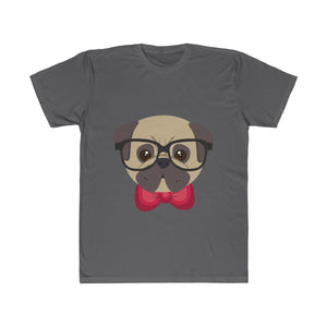 Brainy Dog with Glasses and Mustache T-Shirt (Unisex)