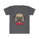 Brainy Dog with Glasses and Mustache T-Shirt (Unisex)