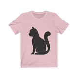 Cat Silhouette Short Sleeve T-Shirt (Unisex)