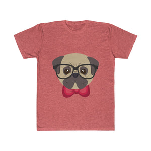 Brainy Dog with Glasses and Mustache T-Shirt (Unisex)