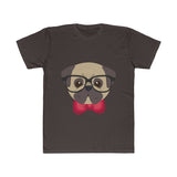 Brainy Dog with Glasses and Mustache T-Shirt (Unisex)