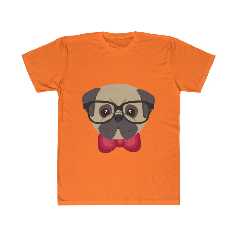 Brainy Dog with Glasses and Mustache T-Shirt (Unisex)