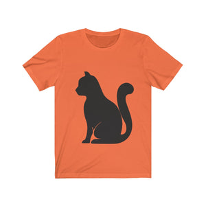 Cat Silhouette Short Sleeve T-Shirt (Unisex)